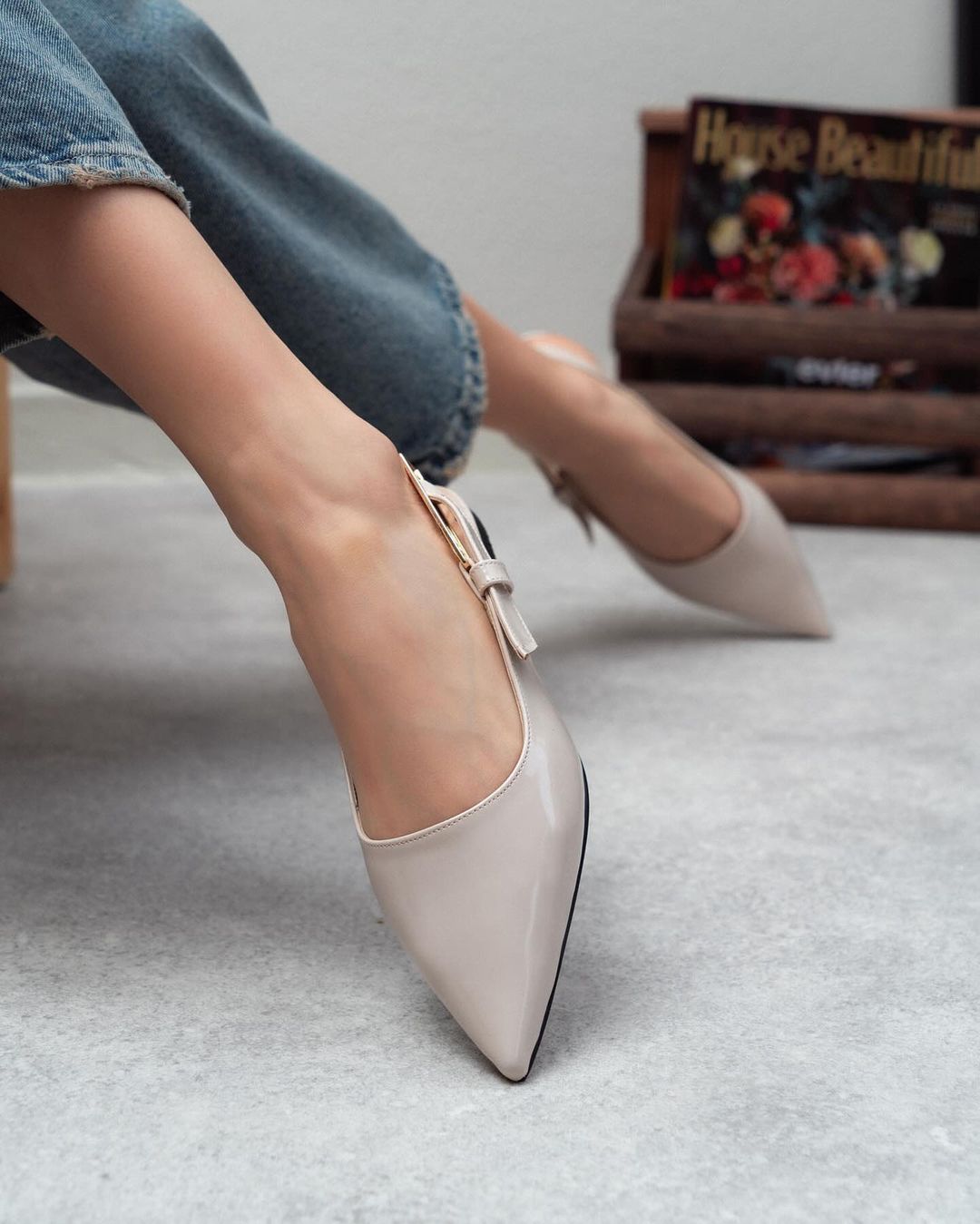 Ricci Slingback Flats