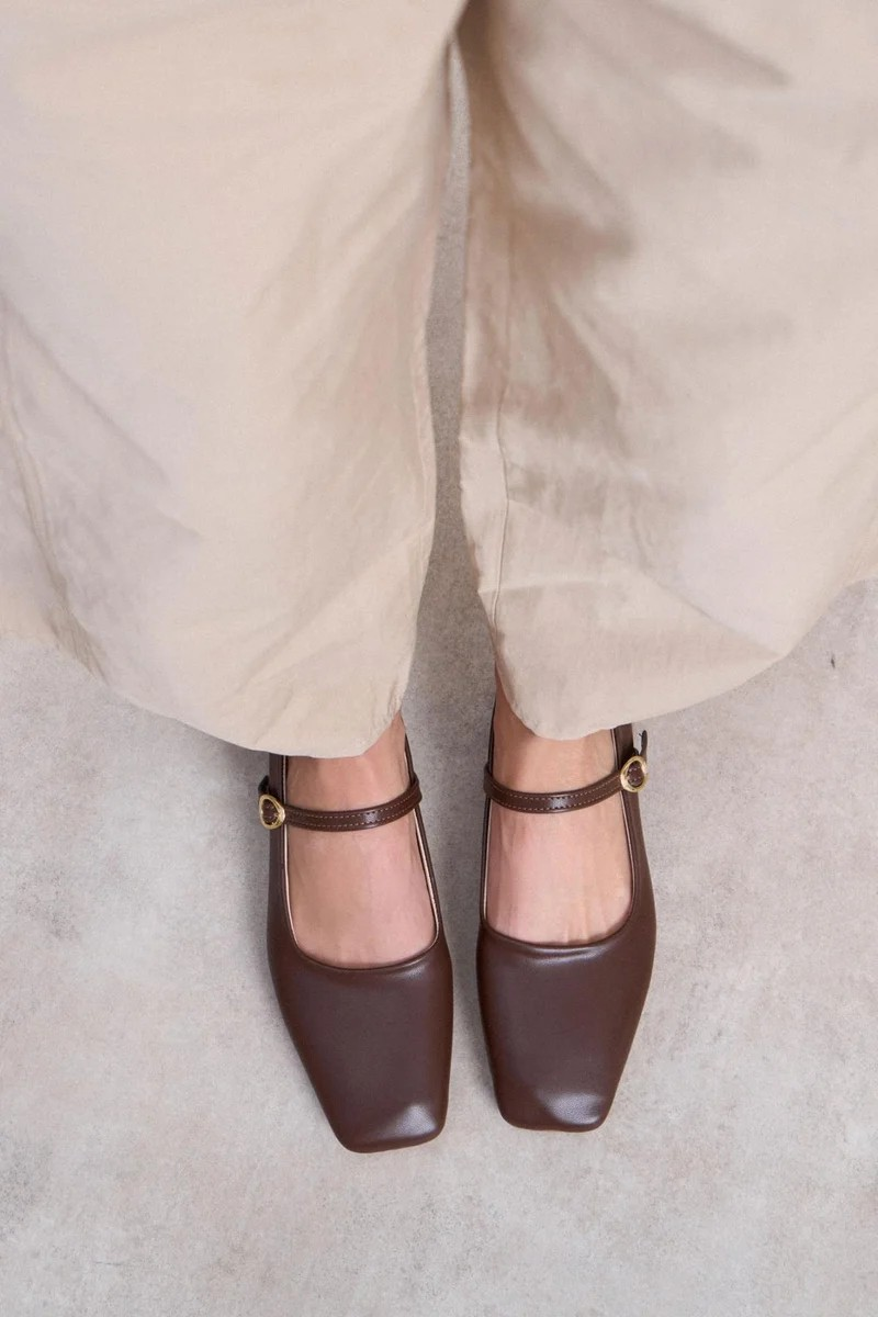 Oval ballet Flats leopard