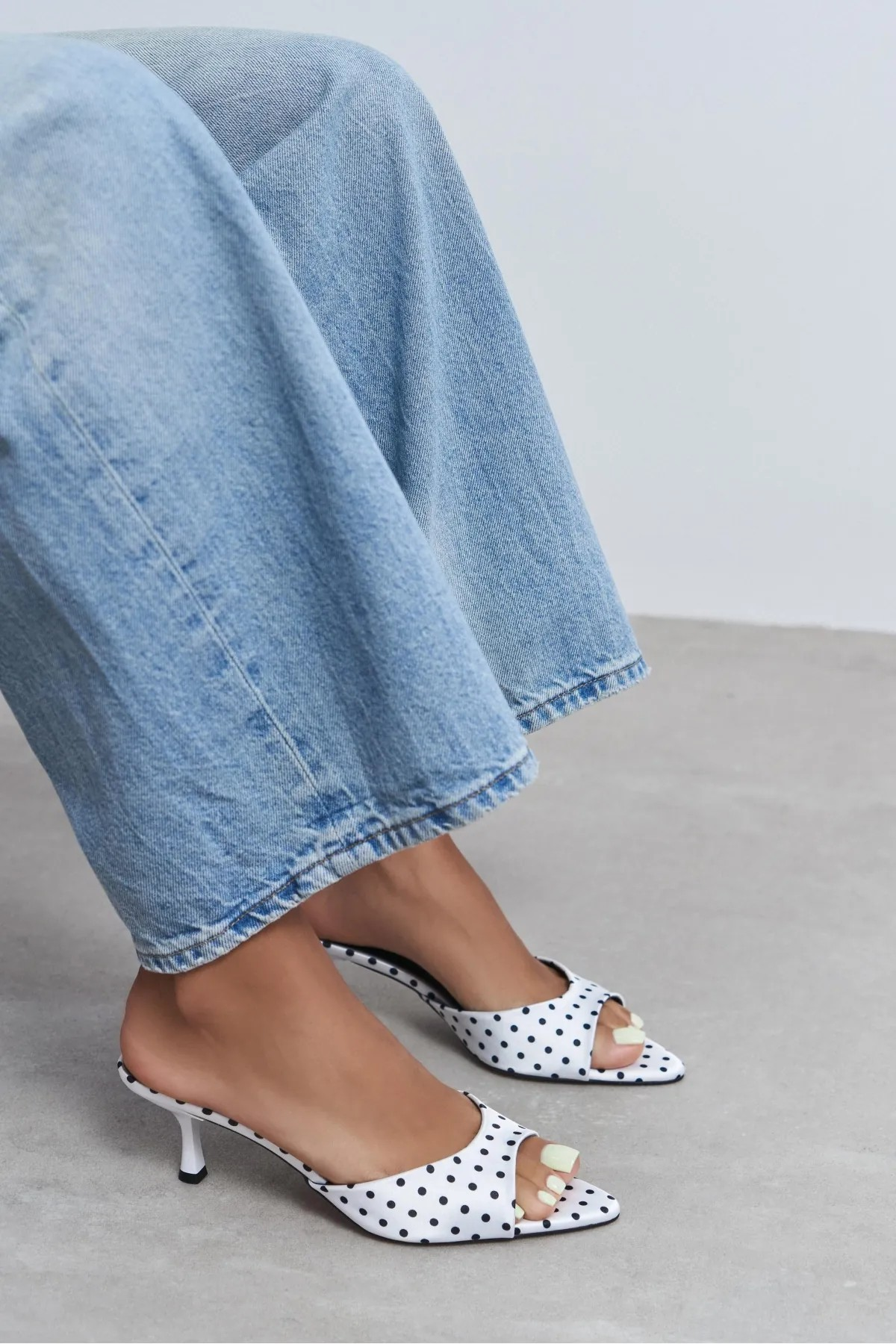 Prona low heels mules  - Polka Dot