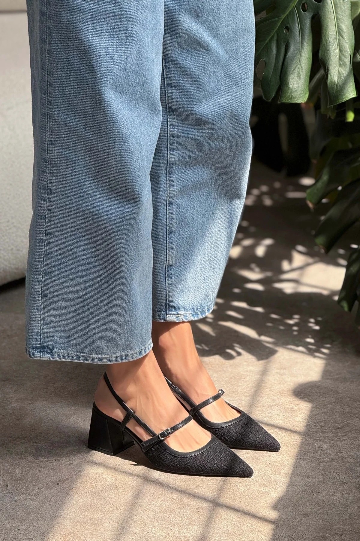 Seza Sling Back Heels - Straw