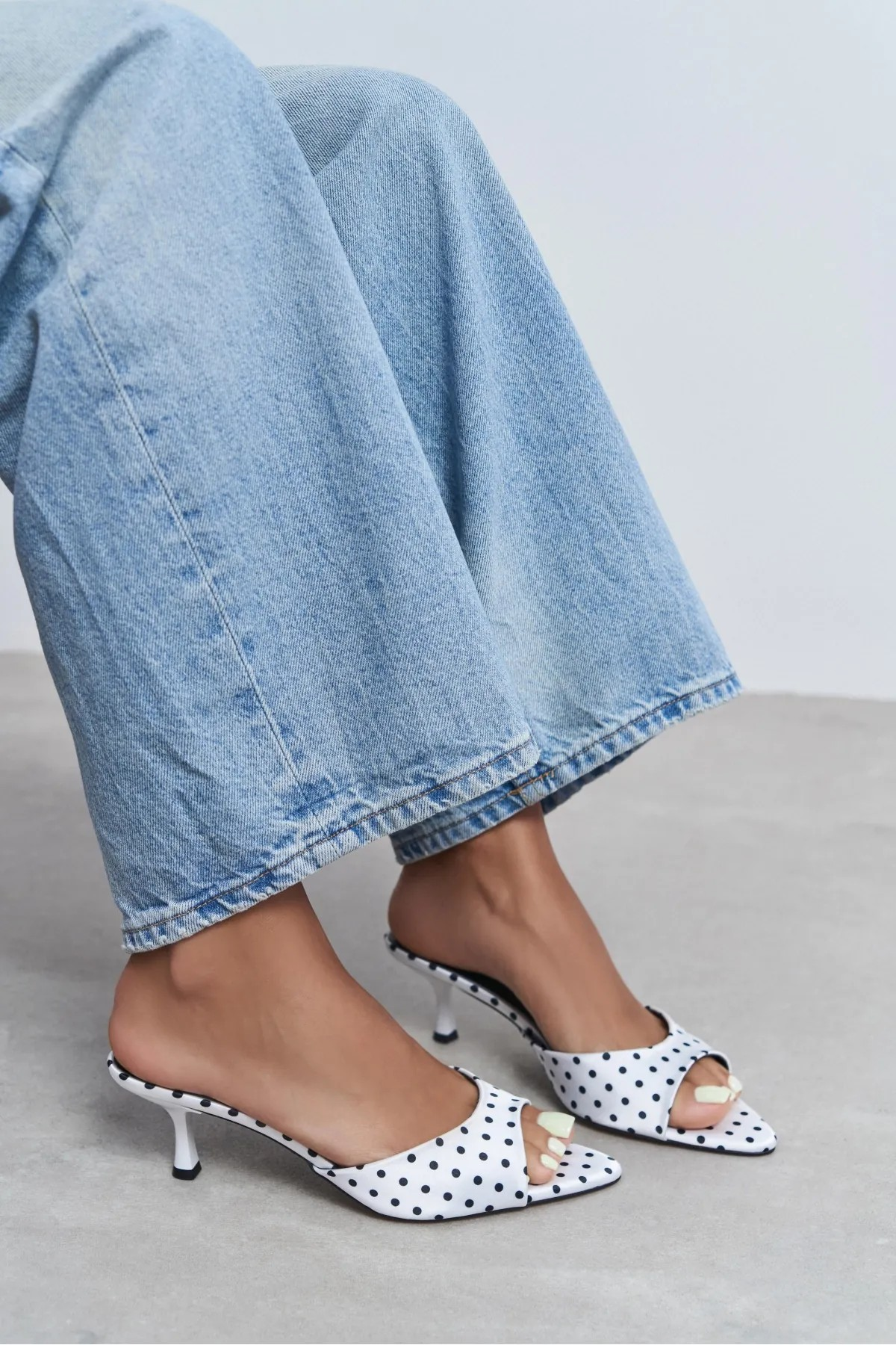Prona low heels mules  - Polka Dot