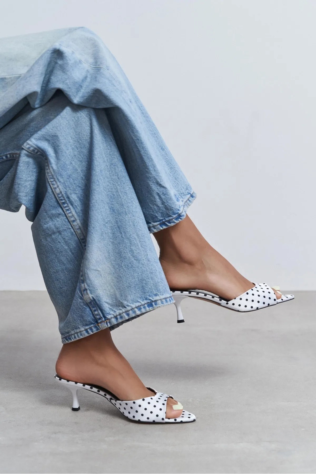 Prona low heels mules  - Polka Dot