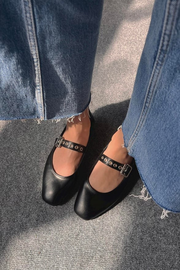 Delani Flats  - Denim