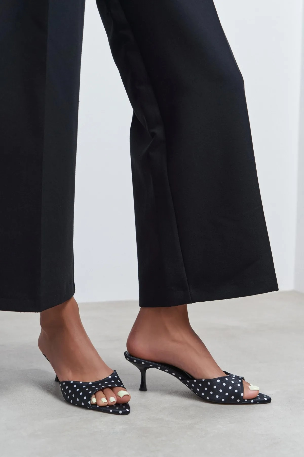 Prona low heels mules  - Polka Dot